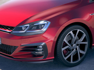Volkswagen Golf GTI 2017 3D 모델