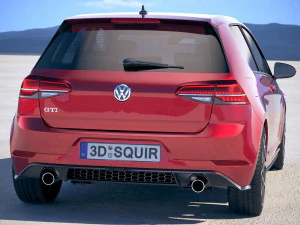 Volkswagen Golf GTI 2017 3D Model