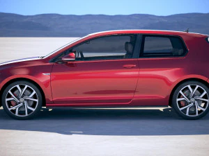 Volkswagen Golf GTI 2017 3D Model