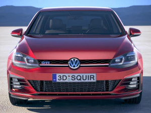 Volkswagen Golf GTI 2017 3D Model