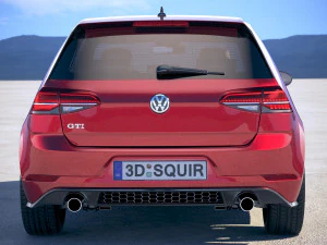 Volkswagen Golf GTI 2017 3D Model