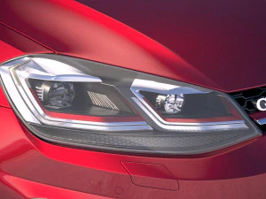 Volkswagen Golf GTI 2017 3D Model