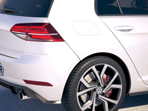 Volkswagen Golf GTI 5-door 2018 3D Model