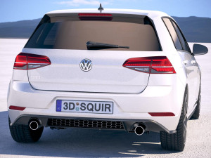 Volkswagen Golf GTI 5-door 2018 3D Model