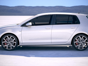 Volkswagen Golf GTI 5-door 2018 3D Model
