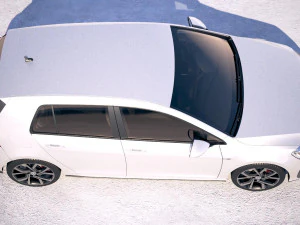 Volkswagen Golf GTI 5-door 2018 3D Model