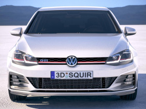 Volkswagen Golf GTI 5-door 2018 3D Model