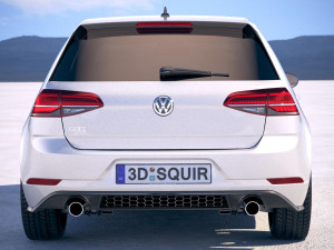 Volkswagen Golf GTI 5-door 2018 3D Model