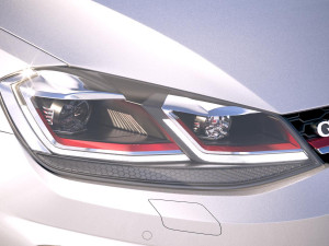 Volkswagen Golf GTI 5-door 2018 3D Model