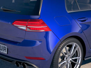 Volkswagen Golf R 2018 3D Model