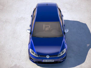 Volkswagen Golf R 2018 3D Model