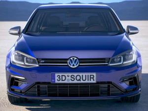 Volkswagen Golf R 2018 3D Model