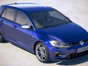 Volkswagen Golf R 2018 Model 3D