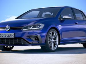 Volkswagen Golf R 2018 Model 3D