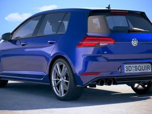 Volkswagen Golf R 2018 Model 3D