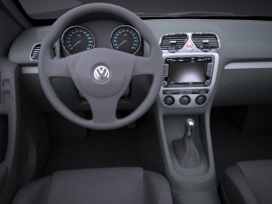 Volkswagen Golf R Convertible 2014 vray Model 3D