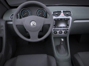 Volkswagen Golf R Convertible 2014 vray 3D Model