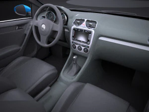 Volkswagen Golf R Convertible 2014 vray 3D Model