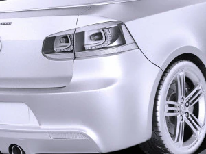 Volkswagen Golf R Convertible 2014 vray 3D Model