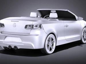 Volkswagen Golf R Convertible 2014 vray 3D Model