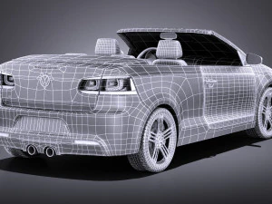 Volkswagen Golf R Convertible 2014 vray 3D Model
