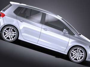 Volkswagen Golf Sportsvan 2015 vray 3D Model