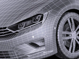 Volkswagen Golf Sportsvan 2015 vray Model 3D