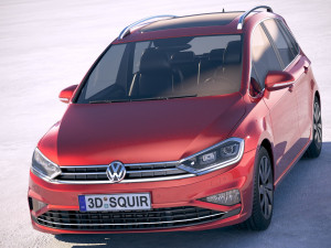 Volkswagen Golf Sportsvan 2018 3D Модель