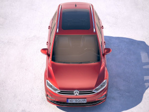 Volkswagen Golf Sportsvan 2018 3D Модель