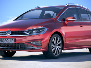 Volkswagen Golf Sportsvan 2018 3D Модель