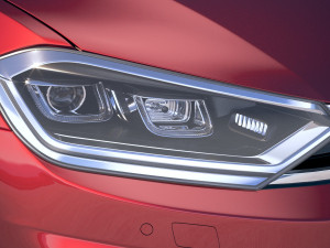 Volkswagen Golf Sportsvan 2018 3D Модель