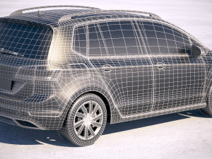 Volkswagen Golf Sportsvan 2018 3D Модель