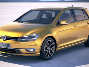 Volkswagen Golf TDi 2017 Model 3D