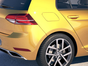 Volkswagen Golf TDi 2017 3D Model