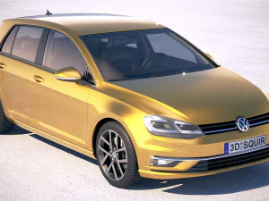 Volkswagen Golf TDi 2017 3D Model