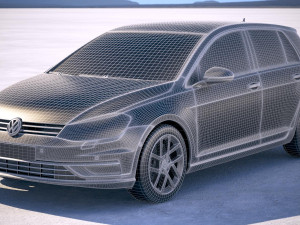Volkswagen Golf TDi 2017 3D Model