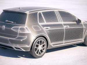 Volkswagen Golf TDi 2017 3D Model