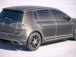 Volkswagen Golf TDi 2017 3D Model
