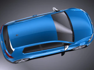 Volkswagen Golf VII R 2014 vray Modelo 3D