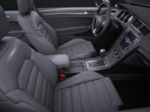 Volkswagen Golf VII R 2014 vray 3D Модель
