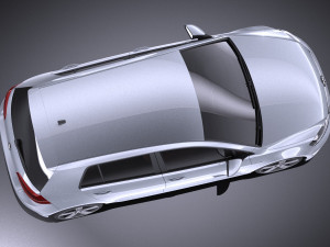 Volkswagen Golf VII R 5-door 2015 vray 3D 모델
