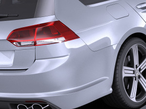 Volkswagen Golf VII R Variant 2015 vray Modelo 3D