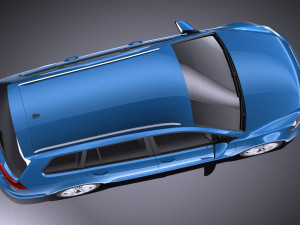 Volkswagen Golf Variant 2014 vray 3D 模型
