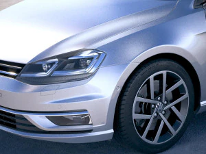 Volkswagen Golf Variant 2017 3D Model