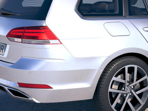 Volkswagen Golf Variant 2017 Model 3D