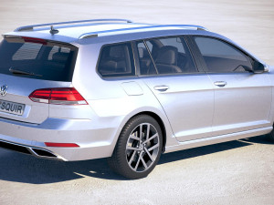 Volkswagen Golf Variant 2017 Model 3D