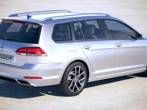 Volkswagen Golf Variant 2017 3D Model