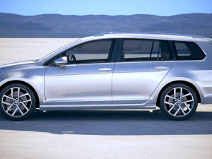Volkswagen Golf Variant 2017 3D Model