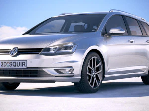 Volkswagen Golf Variant 2017 3D Model