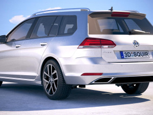 Volkswagen Golf Variant 2017 Model 3D